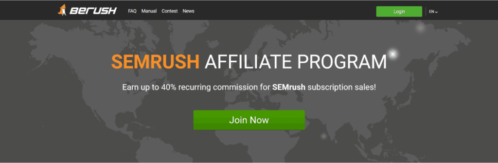 semrush Top Recurring affiliate program
