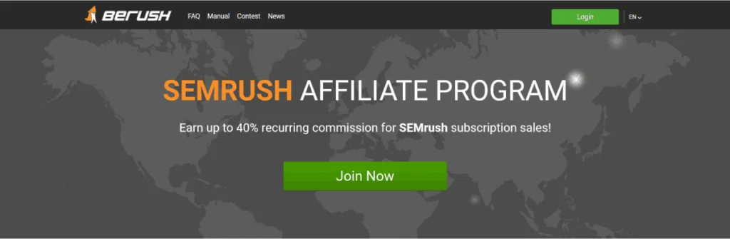 Top Recurring affiliate program semrush Top Recurring affiliate program