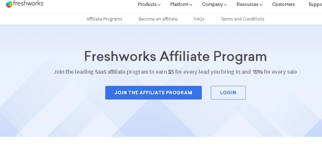 Top Recurring Affiliate Programs freshworks affiliate program