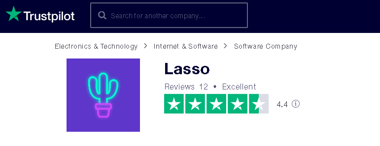 Lasso Review from trustpilot