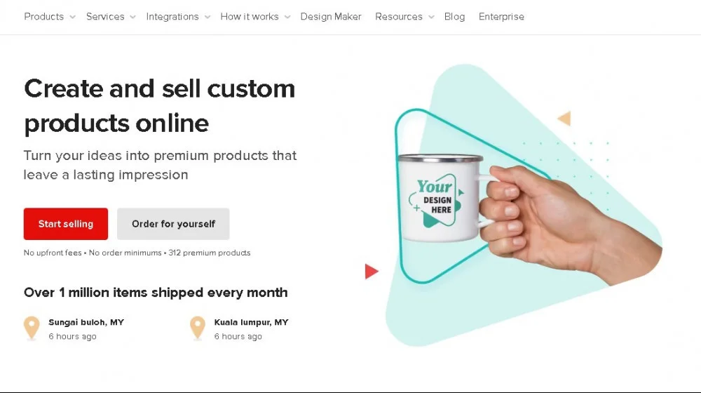 Printful Review | printful review print on demand dropshipping fulfillment warehousing