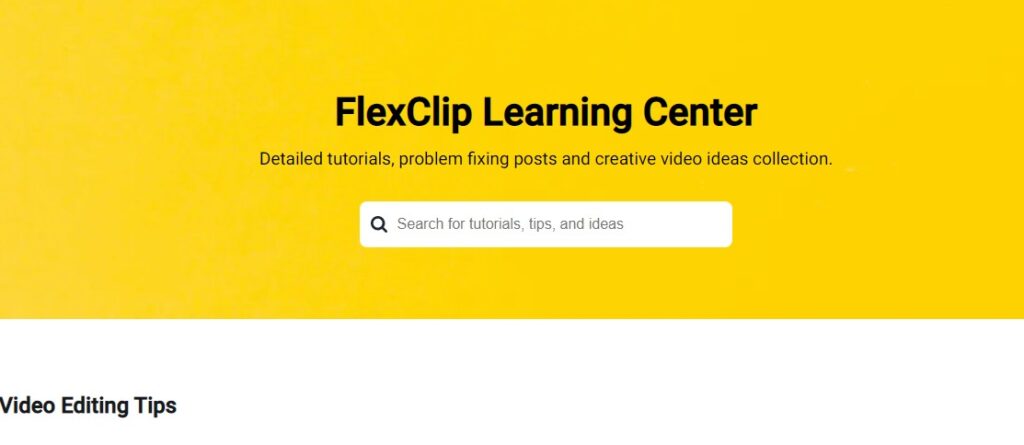 FlexClip video editing software review