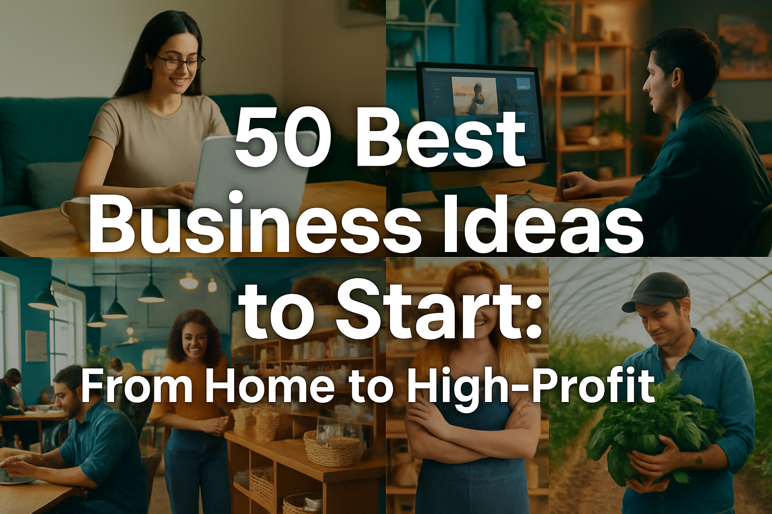 50 Best Business Ideas to Start: From Home to High-Profit